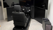 Cockpit Car Simulator Caption