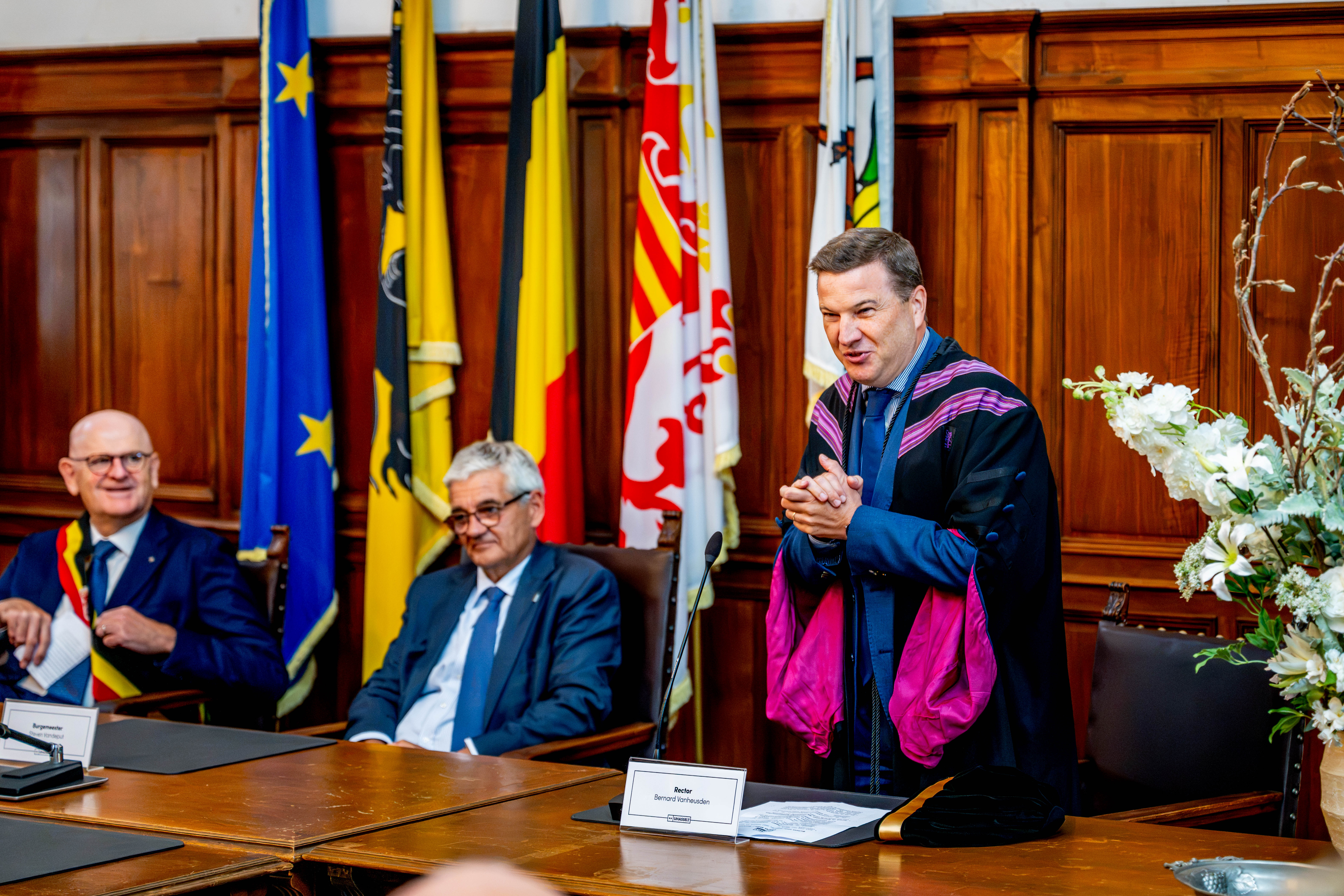 Rector Bernard Vanheusden Ontvangstwoord