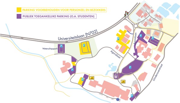 parkings campus Diepenbeek