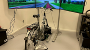 Fietssimulator Bijschrift