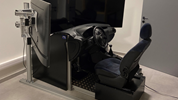 Cockpit Auto Simulator Bijschrift