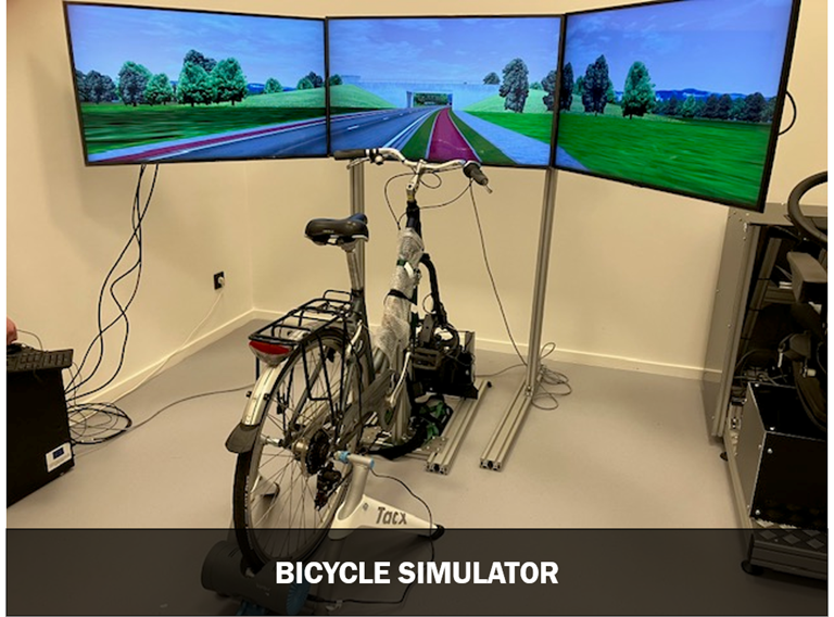 Bicycle Simulator Caption