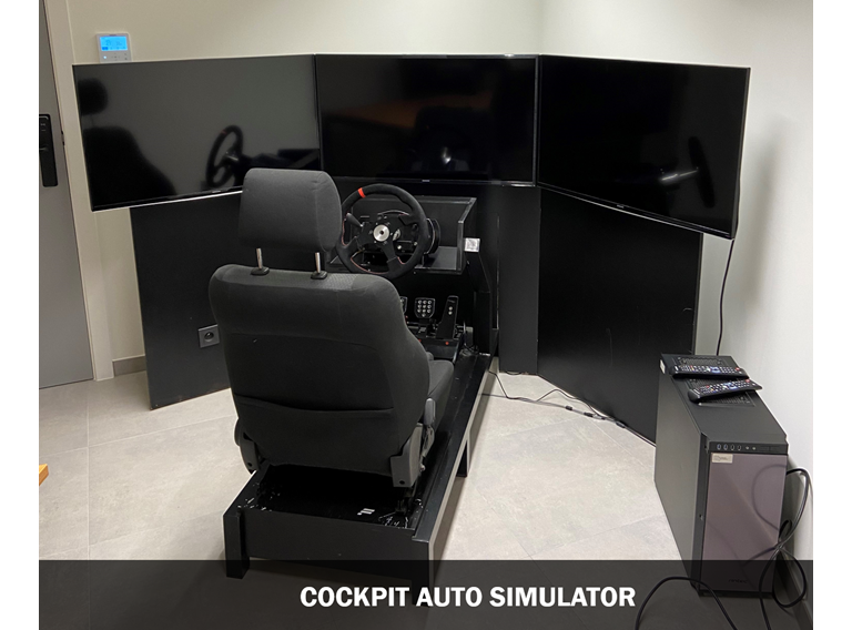 Cockpit Auto Simulator Bijschrift 2