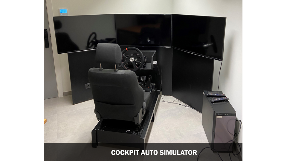 Cockpit Auto Simulator Bijschrift 2