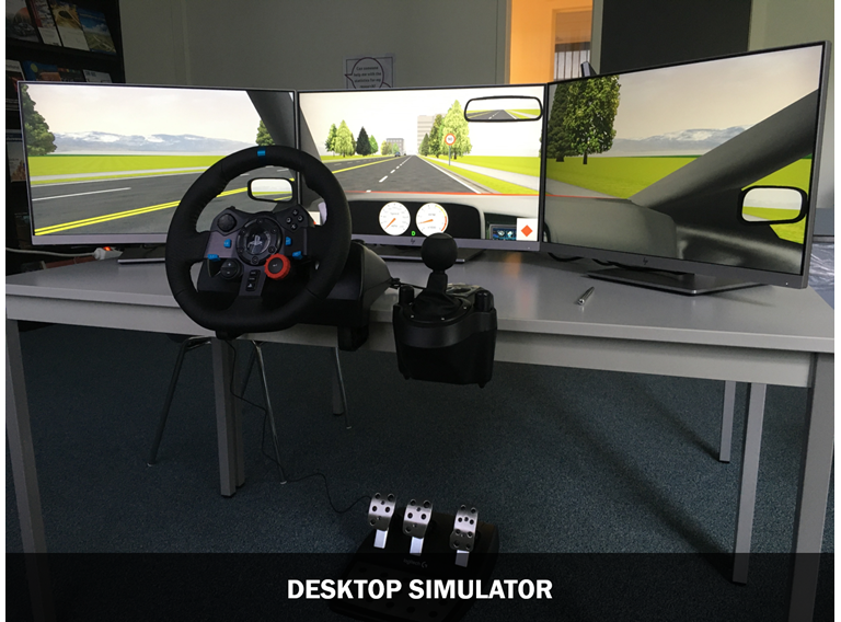 Desktop Simulator Bijschrift